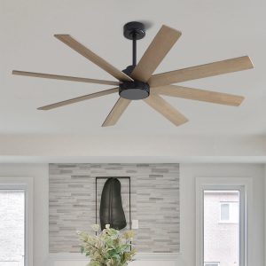 MLIAN Soaring-X Large DC Ceiling Fans without Lights,Graphite and Gray