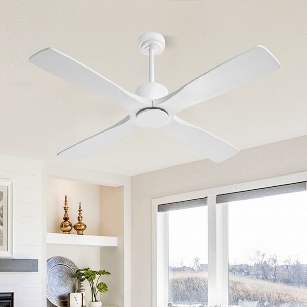 4_69703cac-88b4-4567-8914-f5f4fe6b7e0b_1024x1024@2x.jpg MLIAN Flying-MS DC Ceiling Fan without Lights, 4 Carved Solid Wood Blades,White