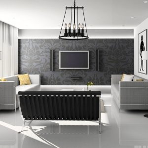 Industrial 5-Light Chandelier Pendant Light Round Wagon Wheel, Modern Black Cylinder Kitchen Island Ceiling Hanging Light Fixture for Living Room Hallway Dining Room