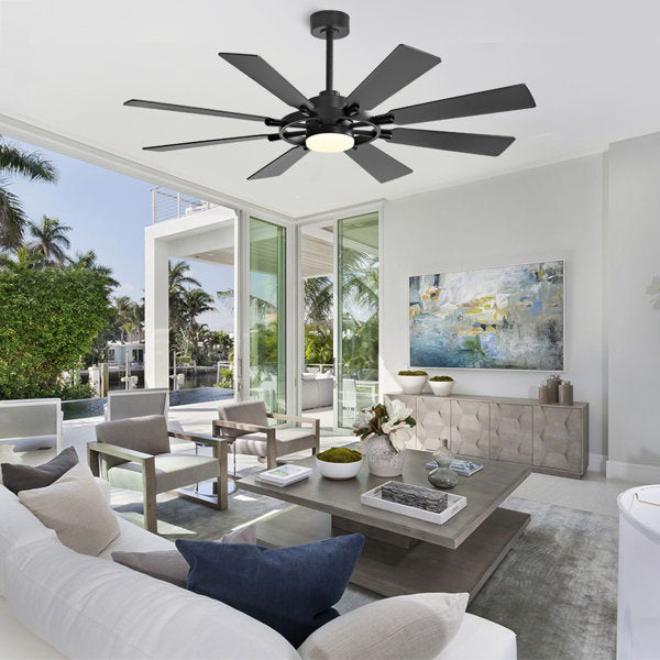 Ayvee_60_Ceiling_Fan_with_LED_Lights_1_c8570ab6-2d4a-4e29-a487-c8703c24c7f0_1024x1024@2x.jpg 60" Ceiling Fan with Lights and Remote Control, Wood 8 Blades 6-Speed Dimmable Light Noiseless Reversible DC Motor, Modern Large Ceiling fan for Kitchen Bedroom Dining Living Room, Black