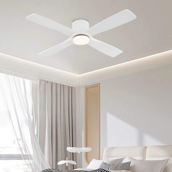 WBCF-BS322-WH-895_5_1024x1024@2x.jpg MLIAN Flying-Pro Flush Mount DC Ceiling Fan with Lights, Wood Blades,White