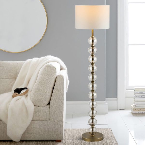 WBFL-T001-NI_1024x1024@2x.jpg MLIAN Luxury 60" Elegant Floor Lamp, 18" Large Ivory Drum Shade Modern Standing Lamp, 5.5" Mercury Etched Glass Ball with Gold Pole, for Living Room Bedroom